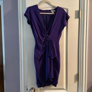 Vintage 100% Silk Purple Dress